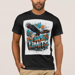 No Limits Eagle Graphic T-Shirt Motivational Wil