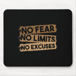 No Limits Fear Excuses Black History Month Men Wom Mouse Pad