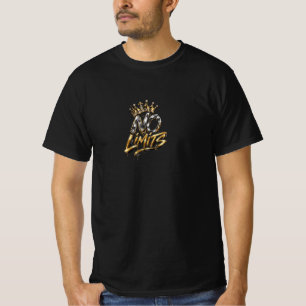 No Limits Gold Crown Luxury Design T-Shirt