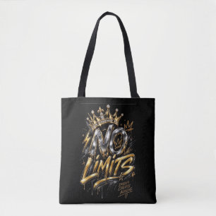 No Limits Gold Crown Luxury Design Tote Bag