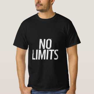 No Limits Gym Motivation Shirt | Fitness Quote Tee