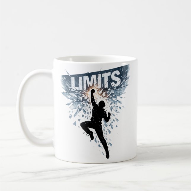 No Limits Motivation Design  Coffee Mug (Left)