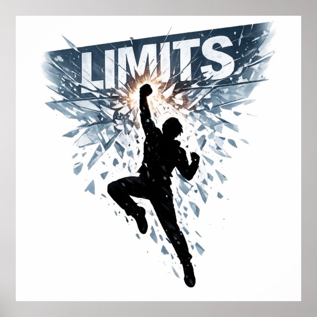 No Limits Motivation Design  Poster (Front)