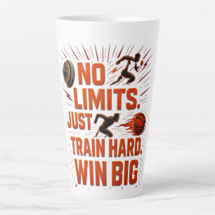 No Limits Sports Water Bottle Train Hard Latte Mug