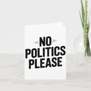 No Litics Please Funny Casual Humor Premium Tri-bl Card