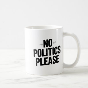 No Litics Please Funny Casual Humor Premium Tri-bl Coffee Mug