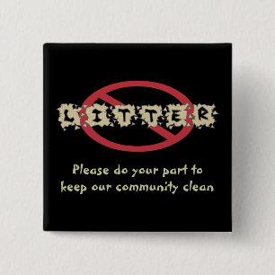 No Litter Button