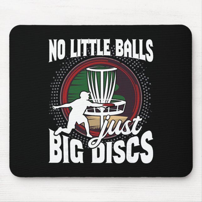 No Little - Funny Disc Golf Player Flying Disc Gol Mouse Pad (Front)