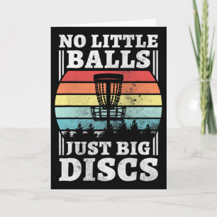 No Little Just Big Discs, Funny Disc Golf  Card