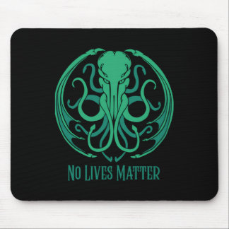 No Lives Cthulhu Sticker  Mouse Pad