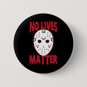 No lives horror mask   Halloween Costumes 6 Cm Round Badge