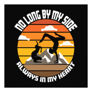 no long by my side always in my heart photo print