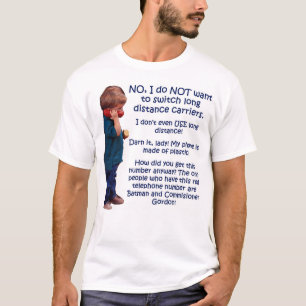 No long distance! - w/ large mathcaddy.com logo T-Shirt
