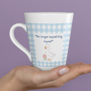 No Longer Explaining Myself Goose Latte Mug