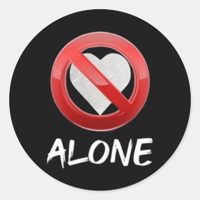 No Love  Classic Round Sticker (Front)