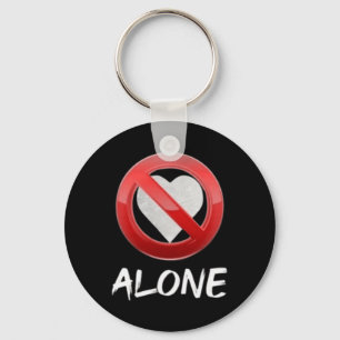 No Love Key Ring