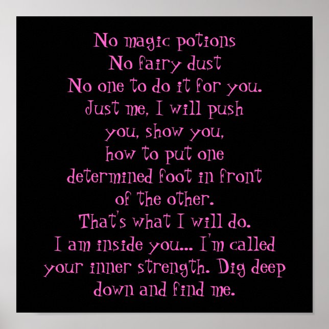 No magic potions poster (Front)