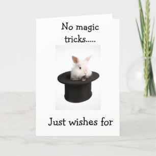 NO MAGIC TRICKS=JUST COOL16th BIRTHDAY WISHES Card