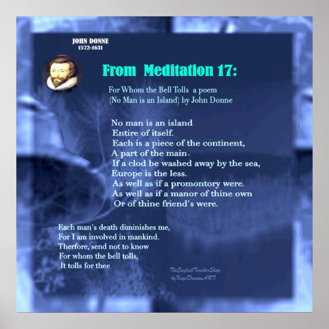 No Man is an Island Poster (Front)