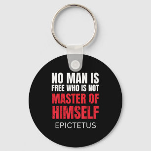 No Man Is Free Who Is Not Marcus Aurelius Stoicism Key Ring