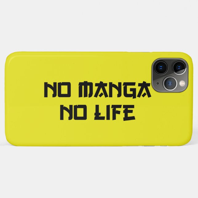 NO MANGA NO LIFE Case-Mate iPhone CASE (Back (Horizontal))