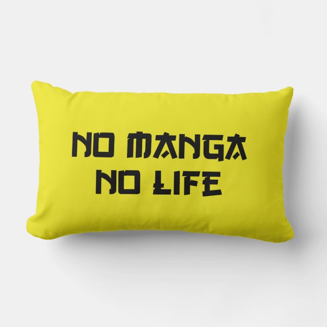 NO MANGA NO LIFE LUMBAR CUSHION (Front)