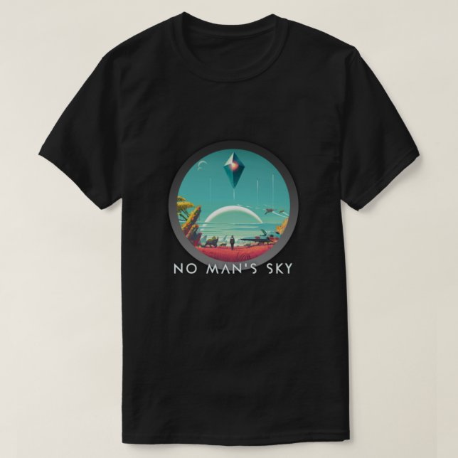 no mans sky logo and title illsutration Classic T-Shirt (Design Front)