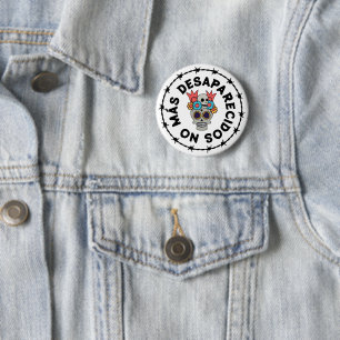 No Más Desaparecidos (skull) 6 Cm Round Badge