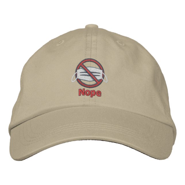 No Mask Baseball Cap (Front)