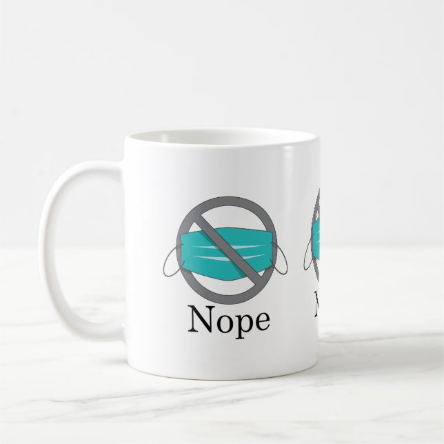 No Mask Coffee Mug (Left)