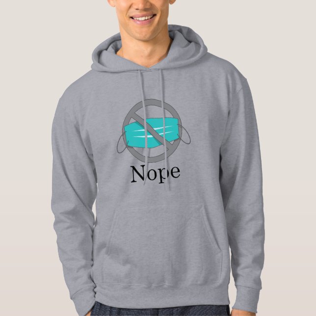 No Mask Men's Hoodie (Front)