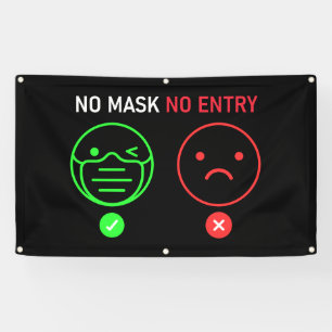 No Mask No Entry Banner