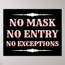 No Mask No Entry