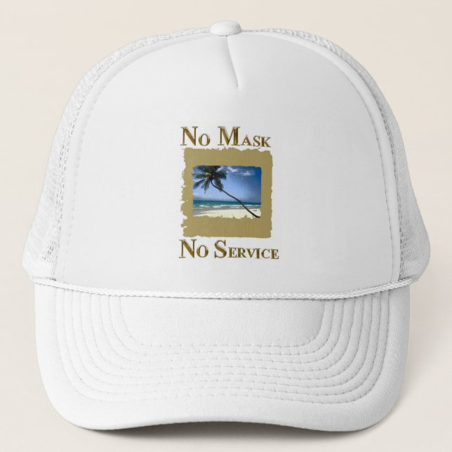 NO MASK NO SERVICE FLORIDA HAT (Front)