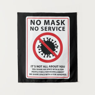 no mask no service shared air tapestry