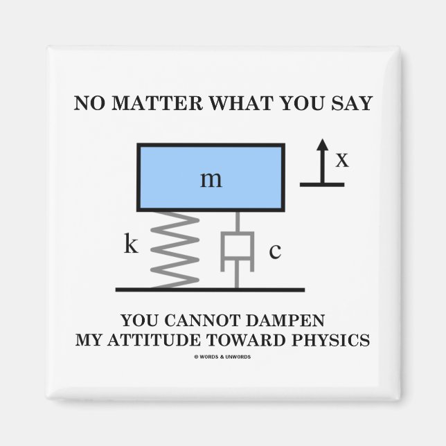 No Matter What You Say You Cannot Dampen Physics Magnet (Front)