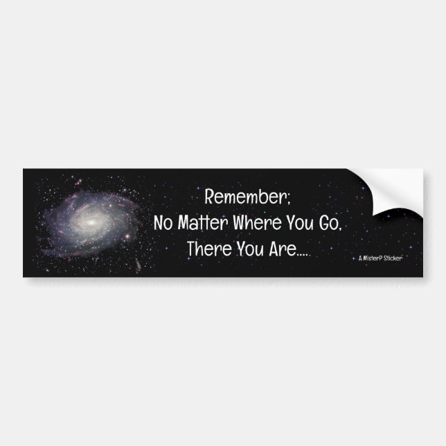 No Matter Where You Go - A MisterP Sticker (Front)