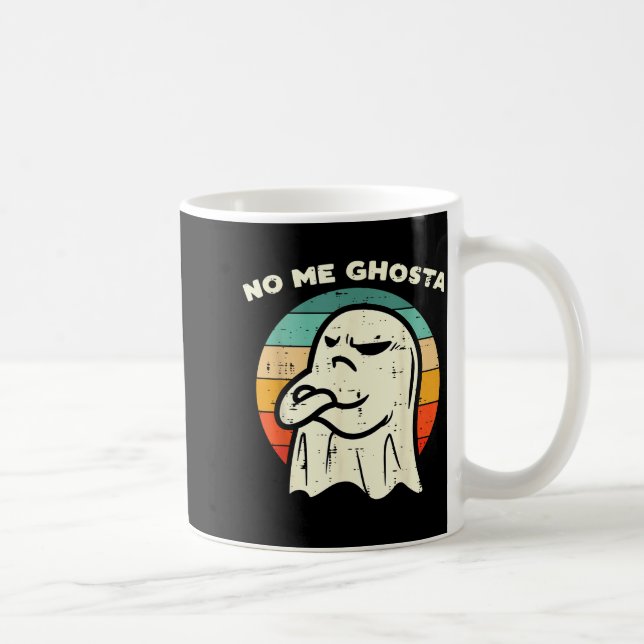 No Me Ghosta Funny Ghost Mexican Halloween Men Wom Coffee Mug (Right)
