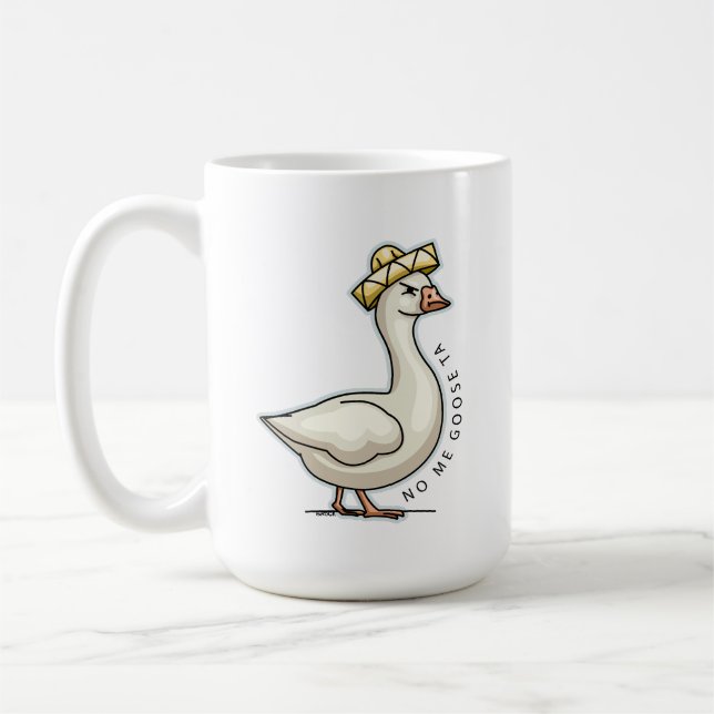 No Me Goose Ta (No Me Gusta) Mexican Goose Coffee Mug (Left)