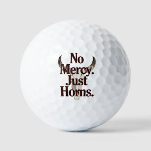 No Mercy Just Horns Longhorn Skull Brutal Bull Golf Balls