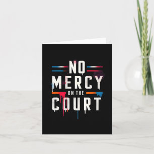 No Mercy On The Court Picklell Tennis Dminton Matc Card