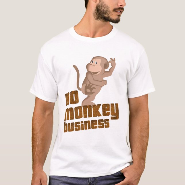 No Monkey Business Kids Tee (Front)