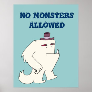 No Monsters Allowed Poster