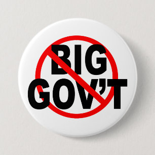 No More Big Government buttons