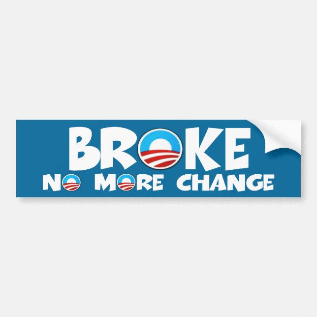 No more change anti Obama Bumper Sticker (Front)