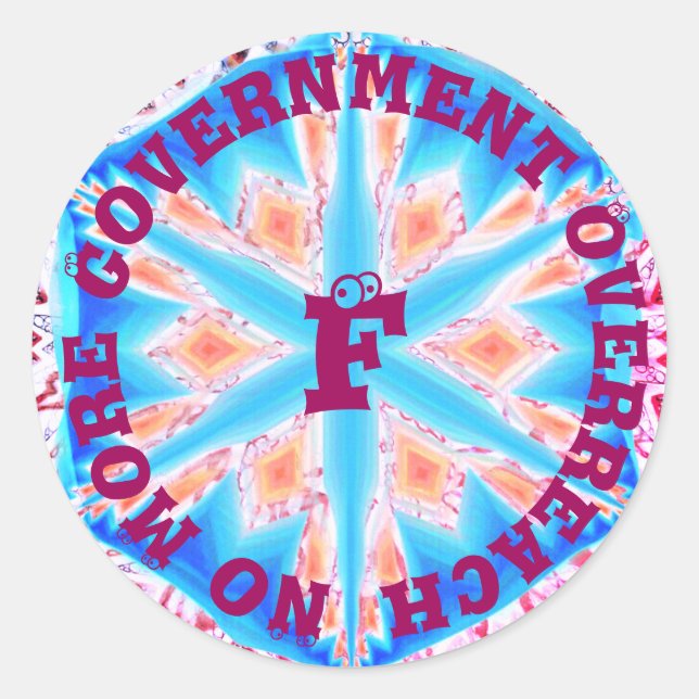 No more - insert your text  classic round sticker (Front)