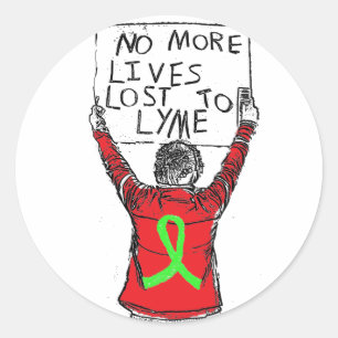 No More Lives Lost to Lyme Disease Sticker