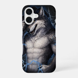No More Mr Nice Guy Funny Alpha Wolf Meme Brainrot iPhone 16 Case