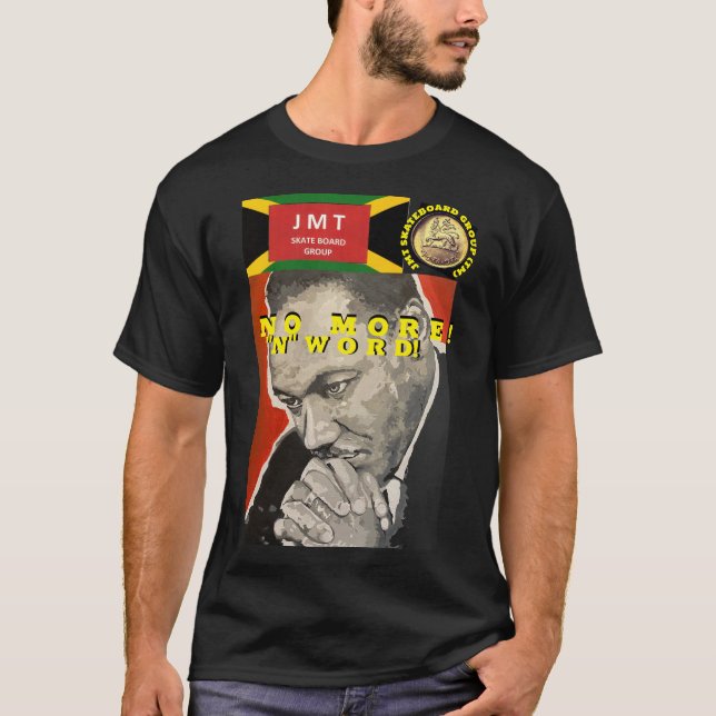 NO MORE N WORD Basic Dark T-Shirt (Front)