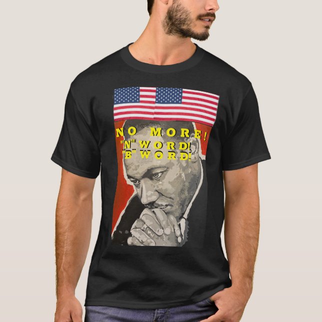 NO MORE N WORD Basic Dark T-Shirt (Front)